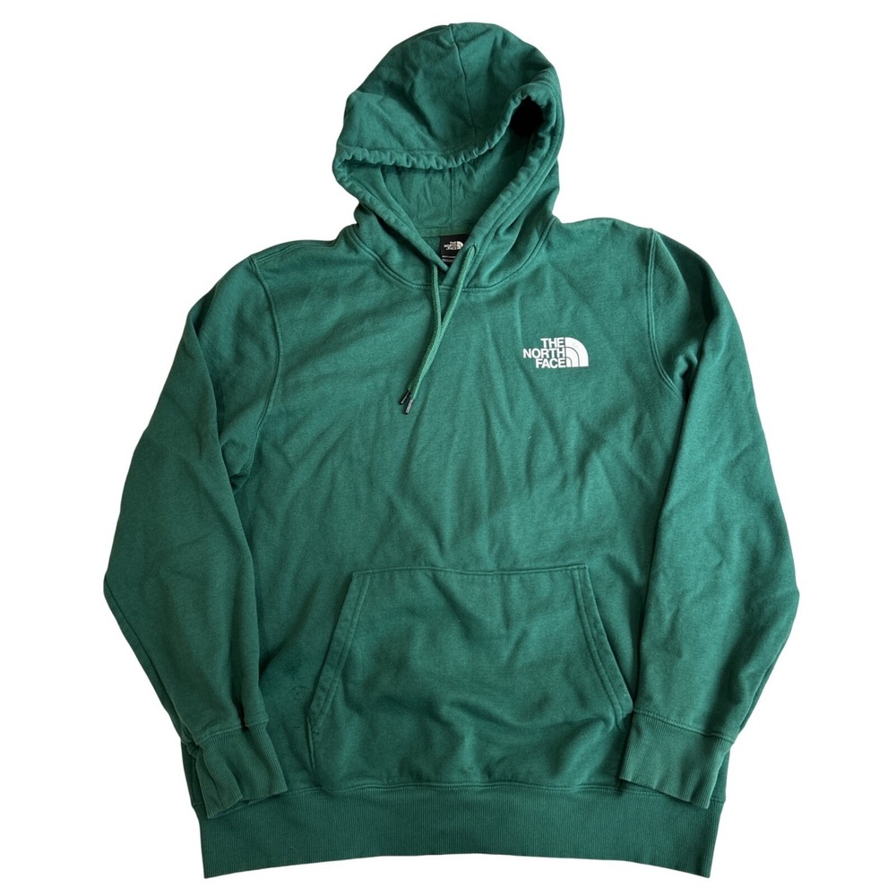 The North Face Green Hoodie Men's XL Half Dome Sweatshirt Pine Green Sweater